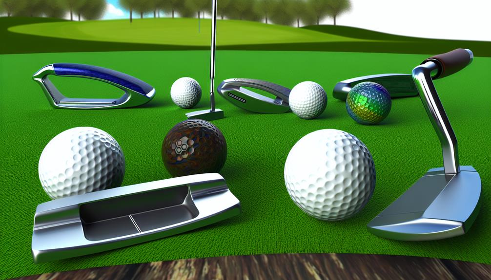 customized golf balls and putters