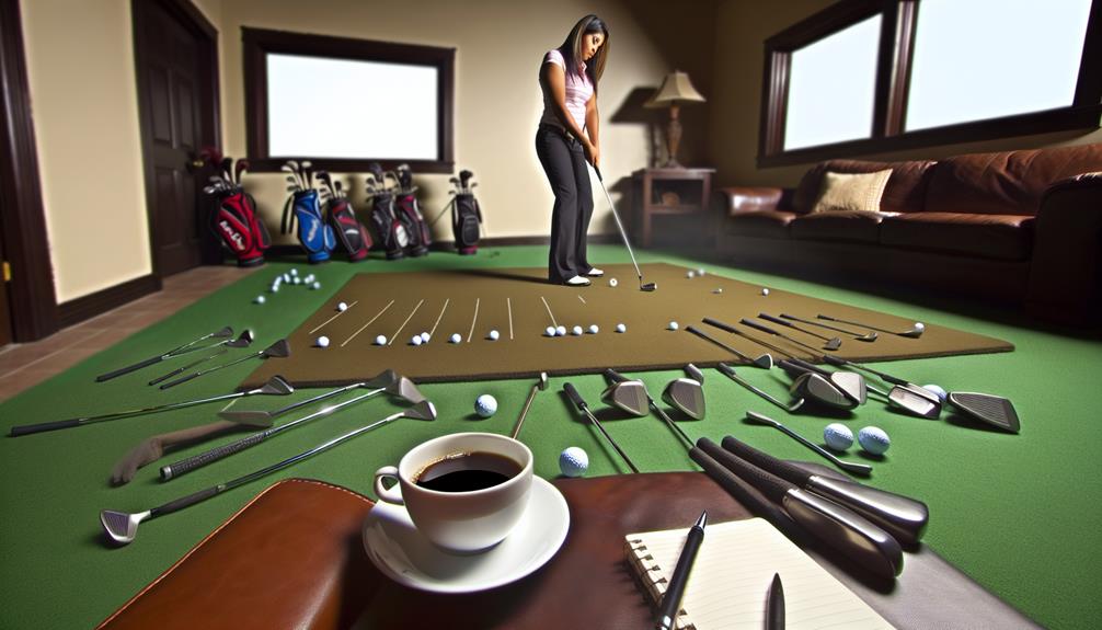 improving indoor golf putting