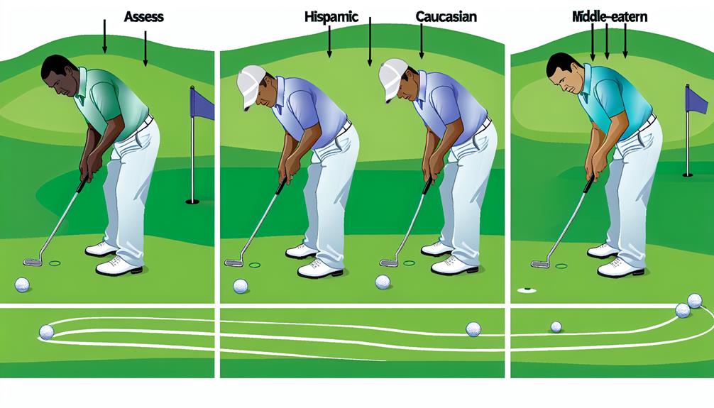 precision putting in golf